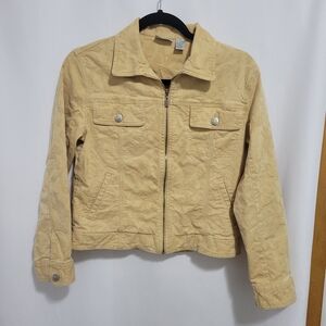 Women's Chico's Zip Front Tan Jacket, Size 0